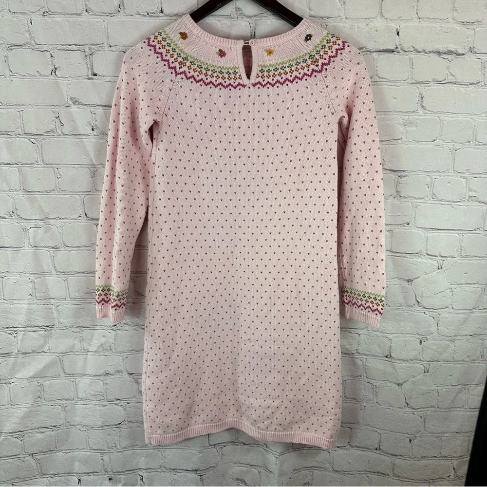gymboree 2007 pink sweater dress sz 12 100% Cotton